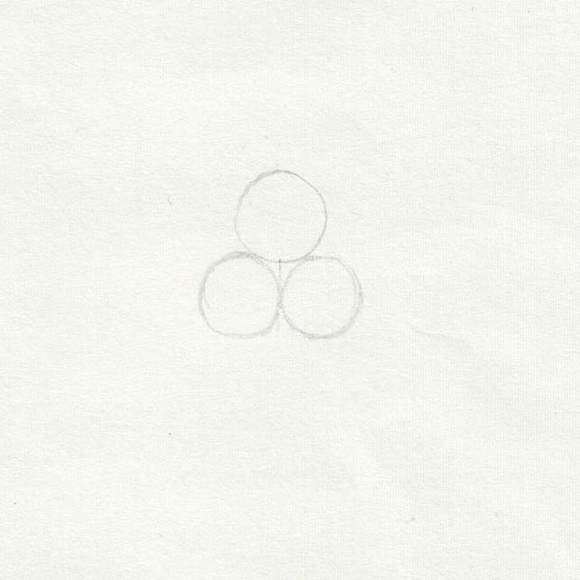 Mund zeichnen mit Kreisen