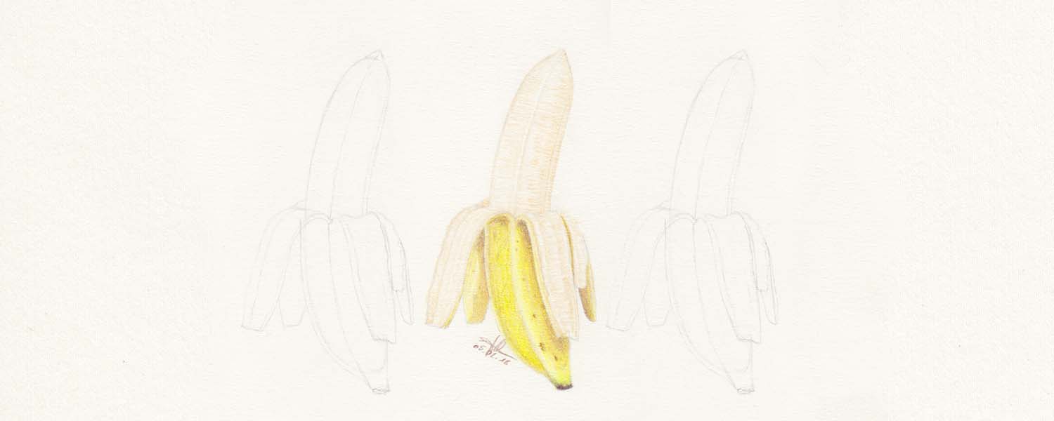 Banane zeichnen