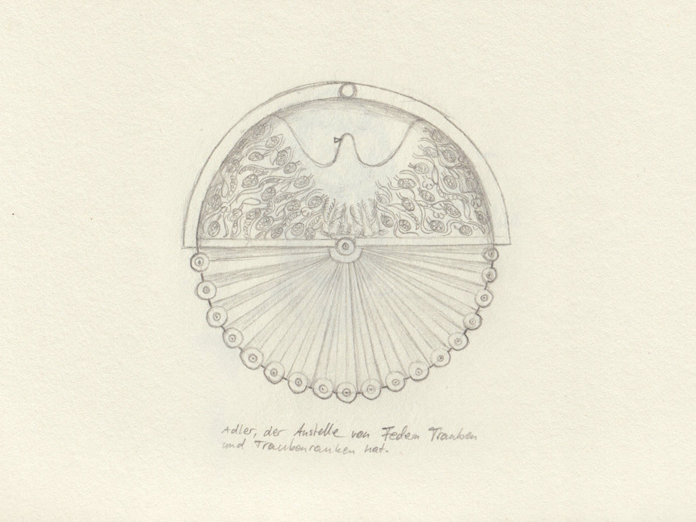 Jerewan Skizze Teil der Kaskaden