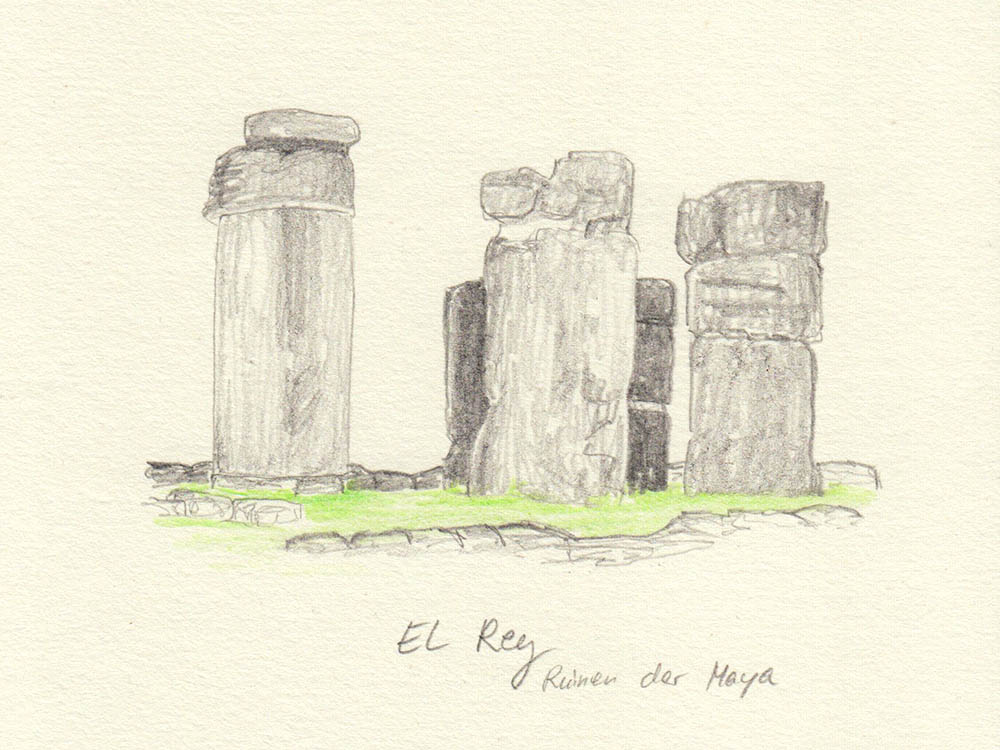 Zeichnung Cancun El Rey
