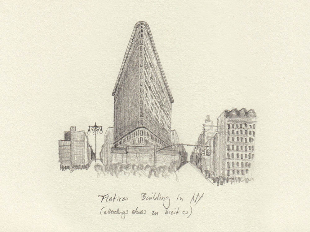 Zeichnung Flatiron Building
