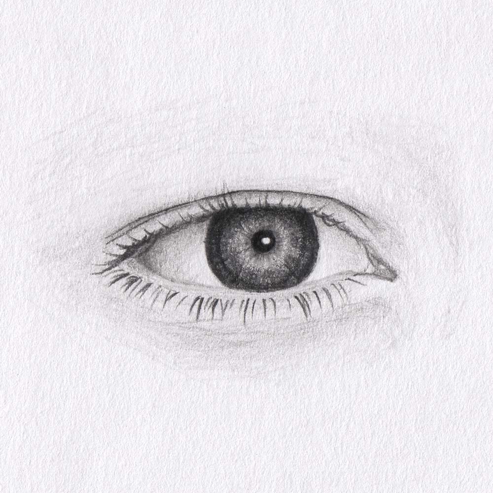 Augenformen: Auge mit Schlupflid zeichnen