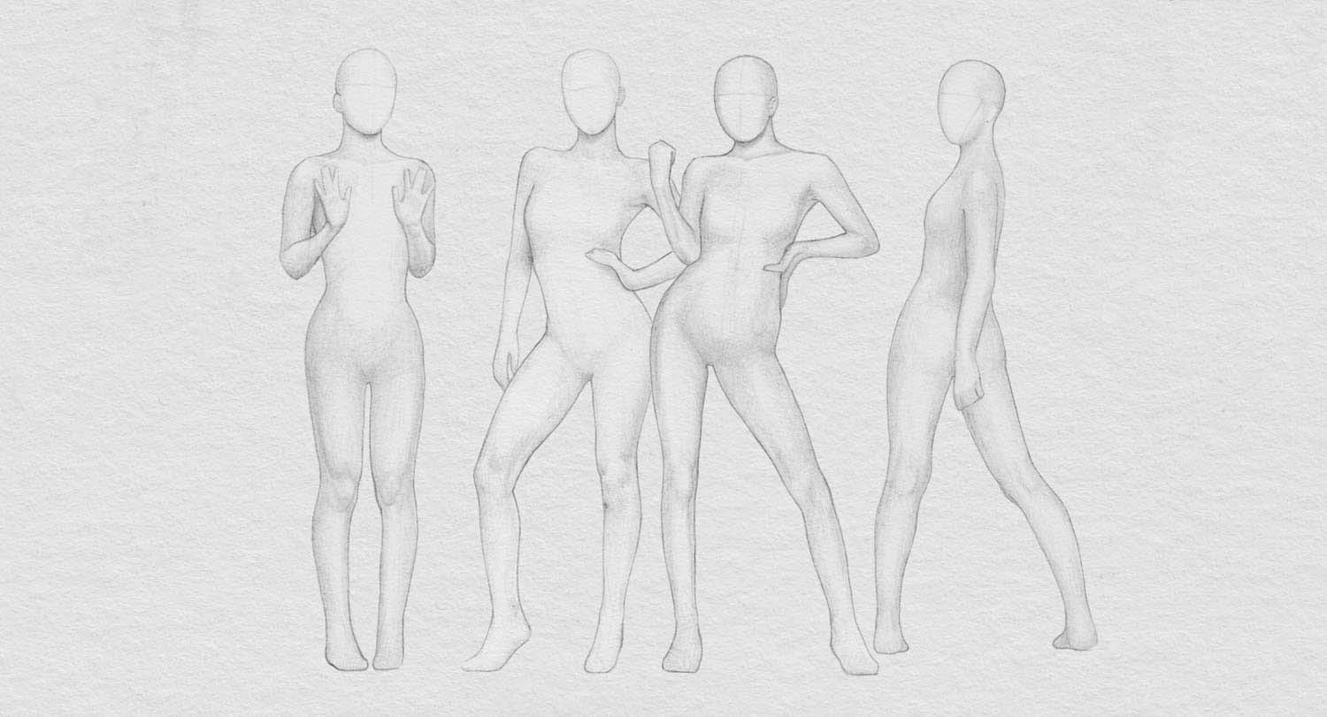 Figure Drawing Gestures - Flying and falling : r/krita