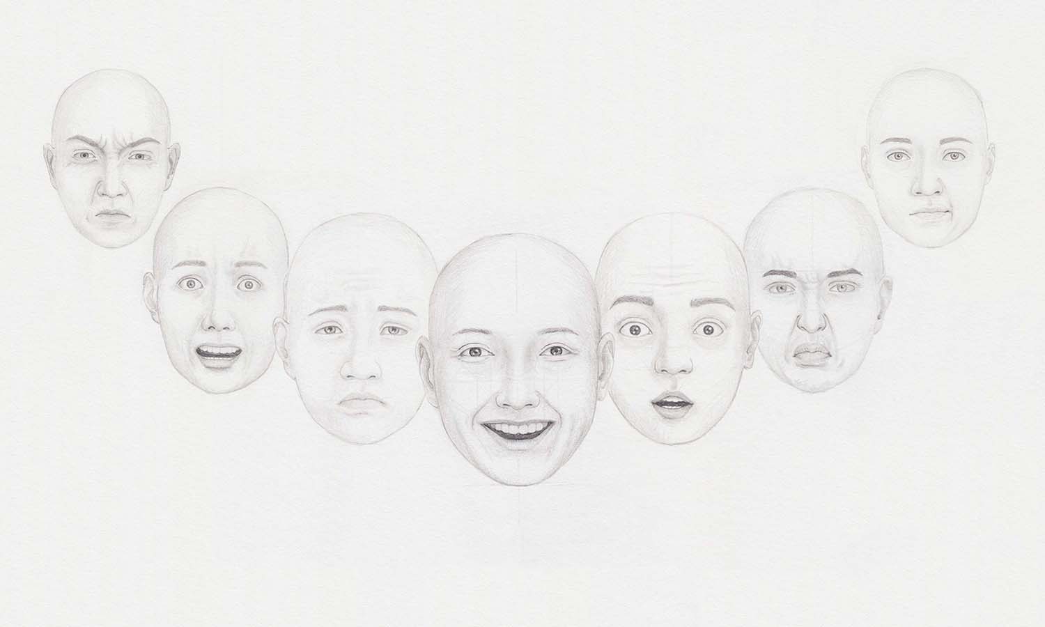 Gesicht zeichnen: Grundlagen & Emotionen