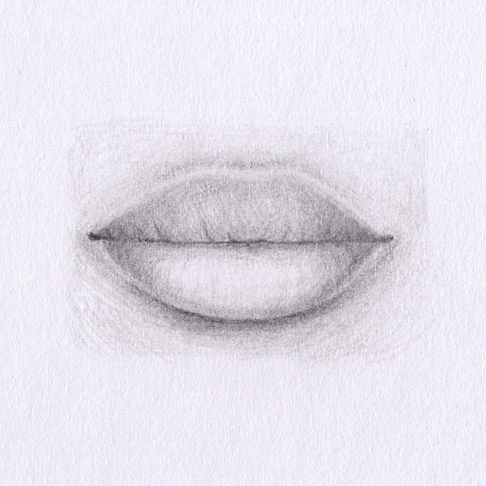 Lippen zeichnen: weicher Amorbogen