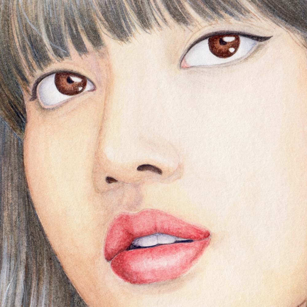 Painting the Eyes and Mouth of Lisa