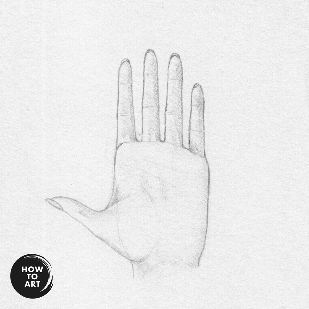 Hand Drawing: Open Hand