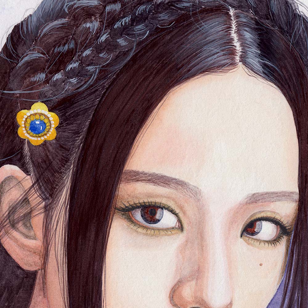 Blackpink Jisoo Watercolor: Glossy Hair