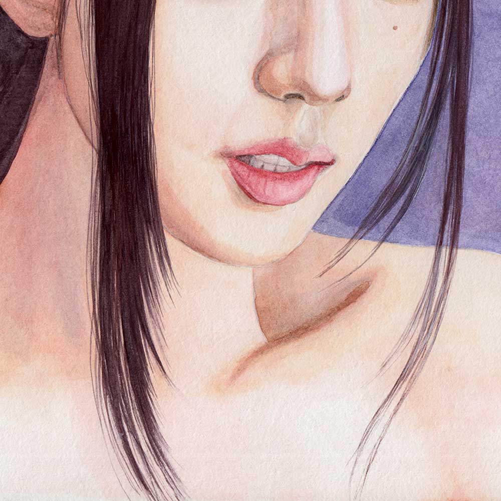 Blackpink Jisoo Watercolor: Painting Strands of Hair