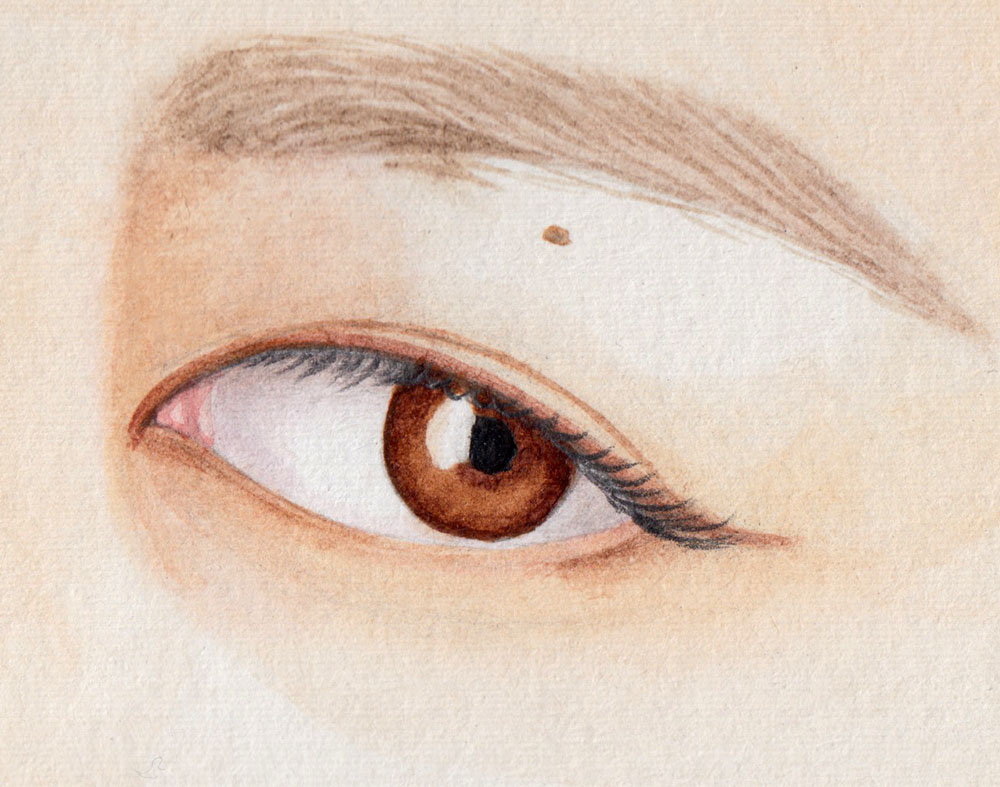 Watercolor Brown Eyes
