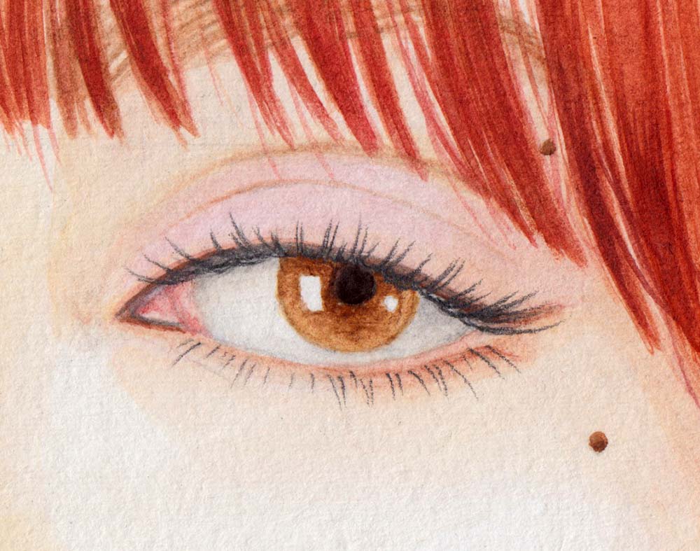 Drawing Eyes Light Brown