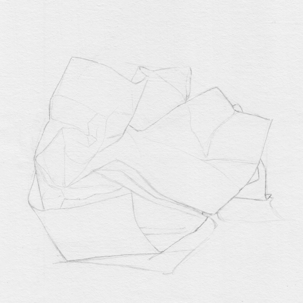 Crumpled Paper Sketch