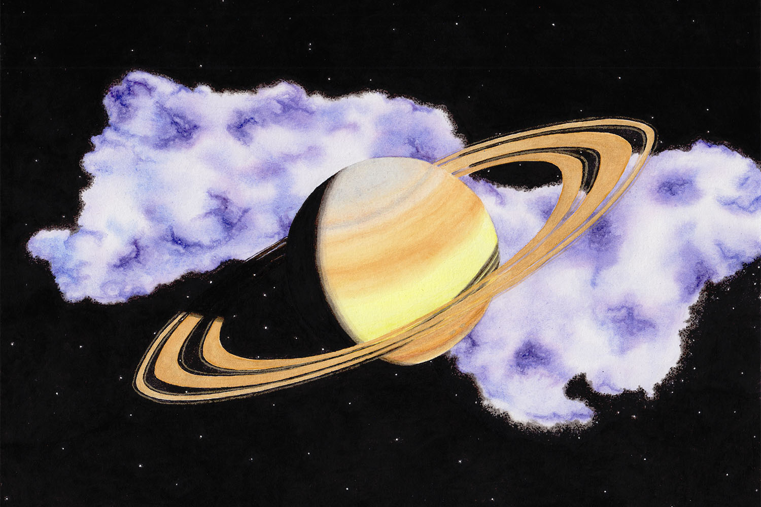 Saturn zeichnen Tutorial