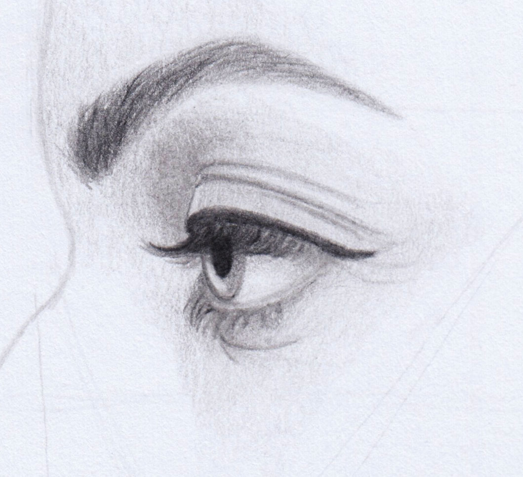 Side Profile Drawing: Eye