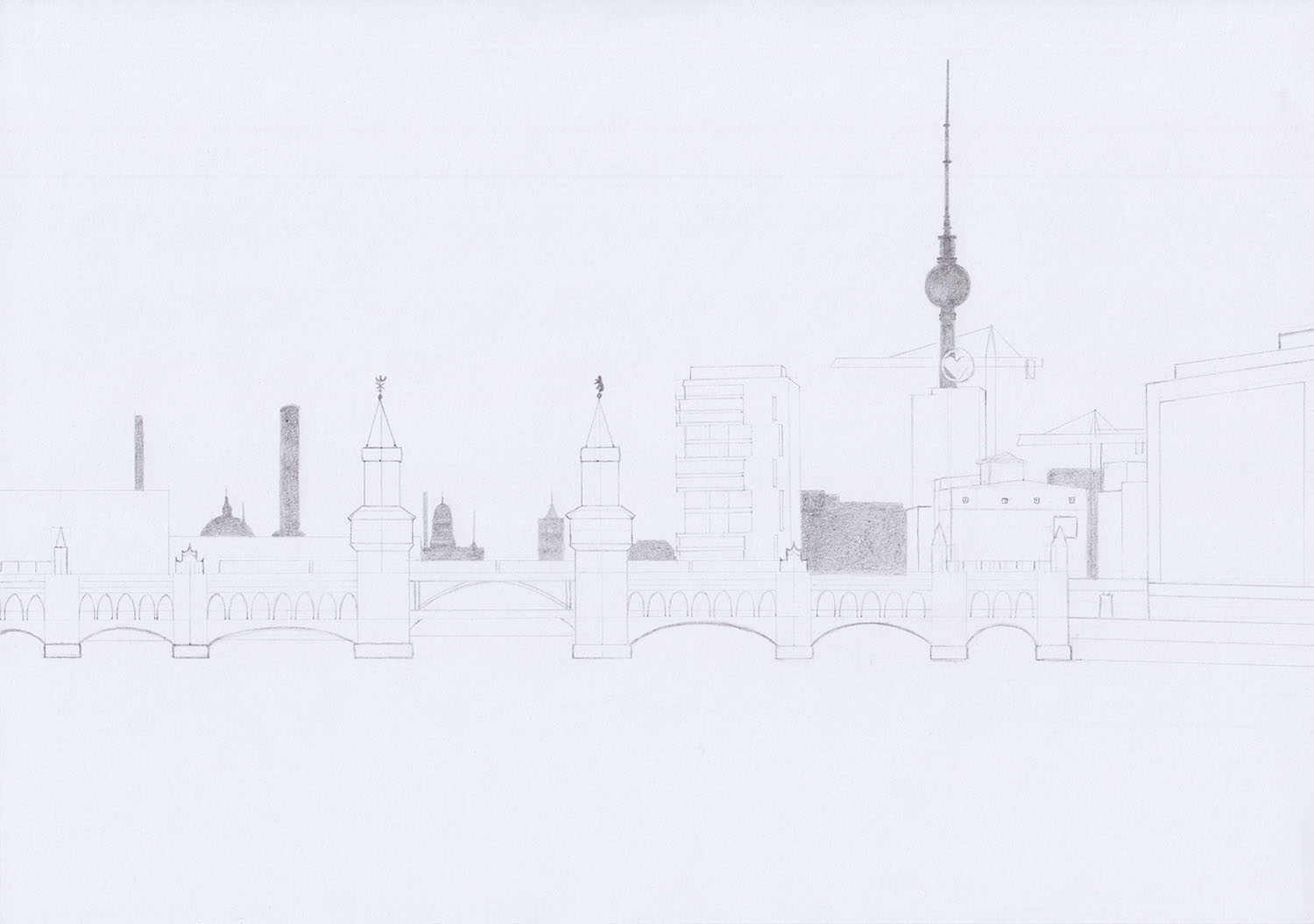 Hintergrund Stadt zeichnen: Berlin