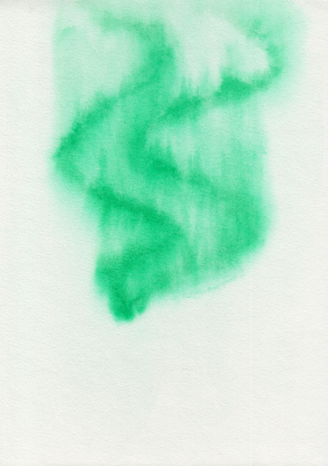 Polarlichter malen: Grüne Lichter