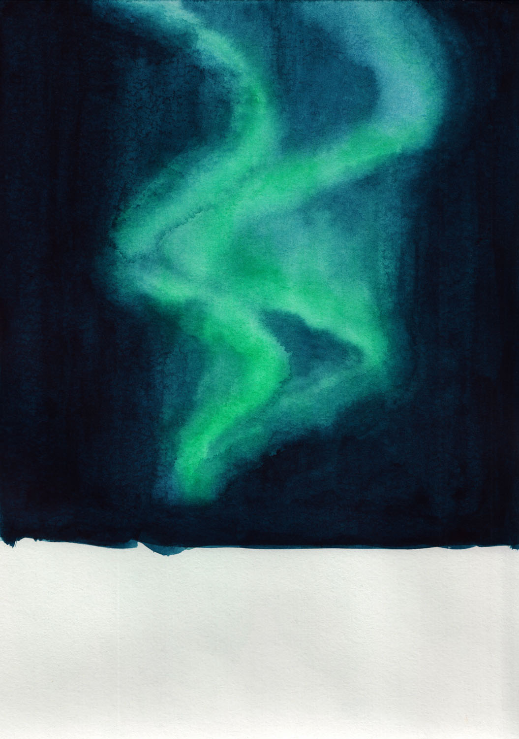 Polarlichter malen: Himmel